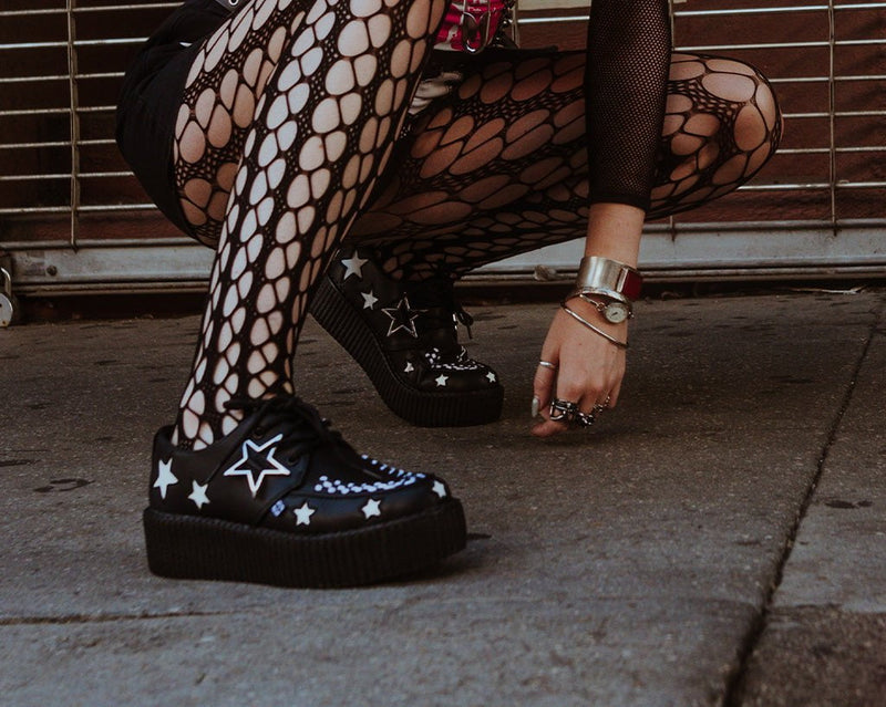 V3264 Black & White Star Viva Mondo Creeper