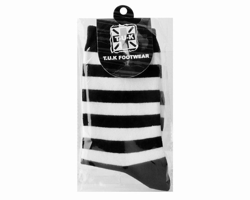 TSK1047 Black & White Stripe T.U.K. Women’s Sock TSK1047-OS