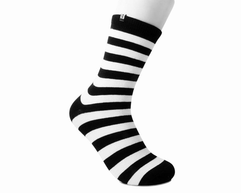 TSK1047 Black & White Stripe T.U.K. Women’s Sock TSK1047-OS