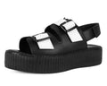V3253L Black & White TUKskin™ 2-Buckle Viva Mondo Sandal