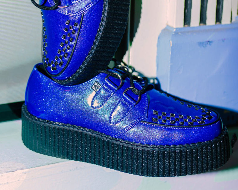 V3156 Blue Metallic Sparkle Viva Mondo Creeper