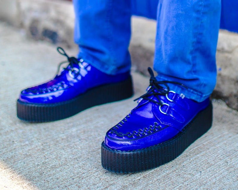 V3156 Blue Metallic Sparkle Viva Mondo Creeper