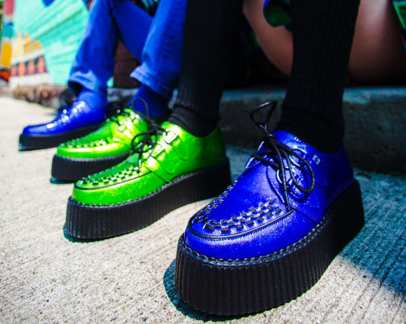 V3156 Blue Metallic Sparkle Viva Mondo Creeper