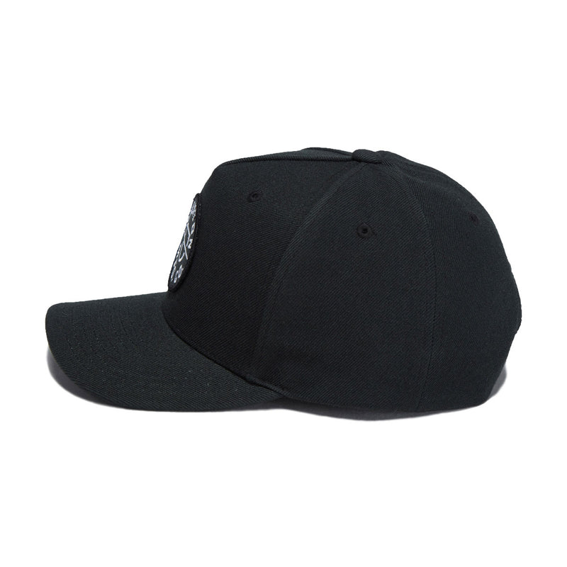 Brixton Crest C Mp Snapback Hat - Black
