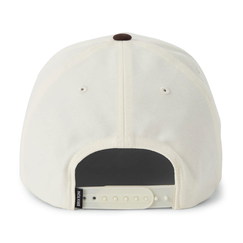 Brixton Forget The Cowboy Netplus MP Snapback Hat - Chocolate/Off White