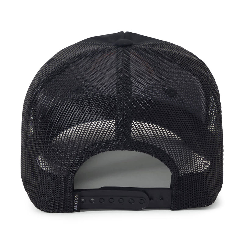 Brixton Leeway MP Trucker Hat - Black/Black