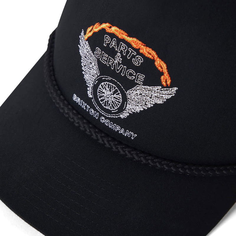 Brixton Leeway MP Trucker Hat - Black/Black