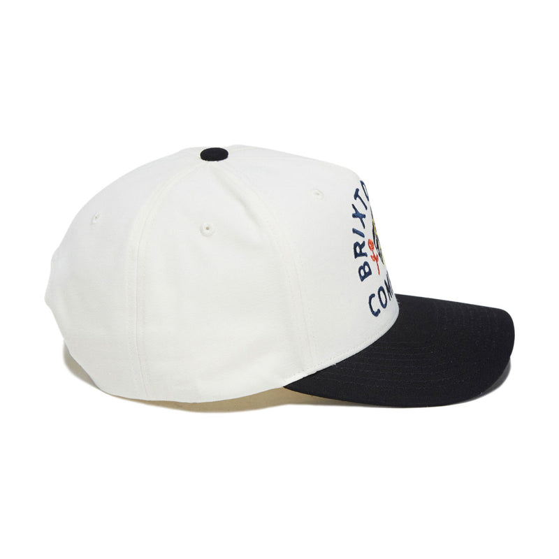 Brixton Trophy Horse C Netplus MP Snapback Hat - Black/Off White