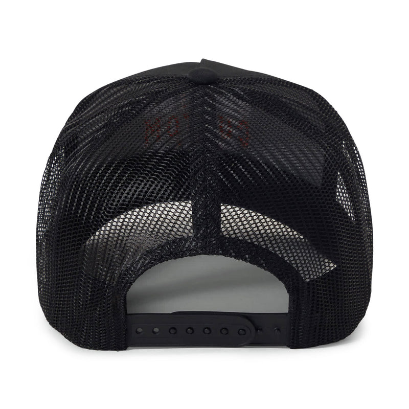 Brixton Wheaton C Netplus MP Trucker Hat - Black/Black