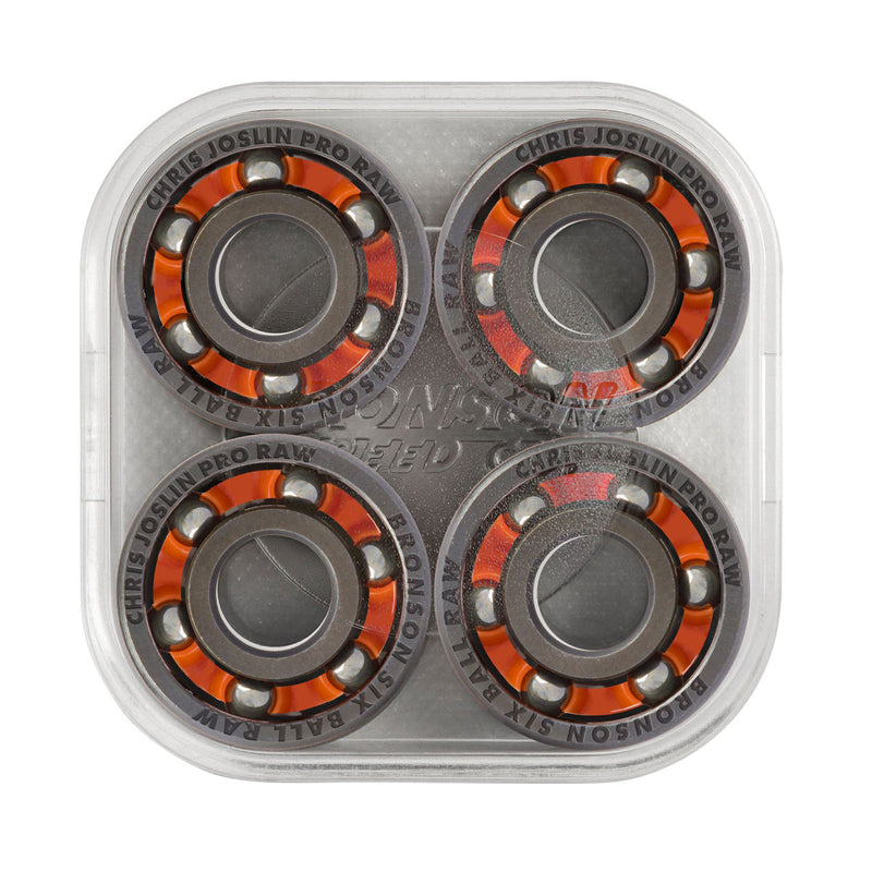 Bronson Chris Joslin Pro 6 Ball Raw Bearings - Orange
