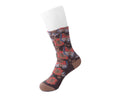 TSK1151 Brown Floral Sock TSK1151-OS