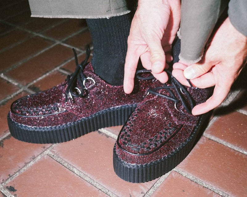 V3234 Burgundy Glitter Viva Mondo Creeper