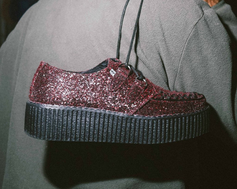 V3234 Burgundy Glitter Viva Mondo Creeper