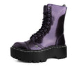 A3194 Burgundy Rub-Off 10-Eye Double Decker Boot