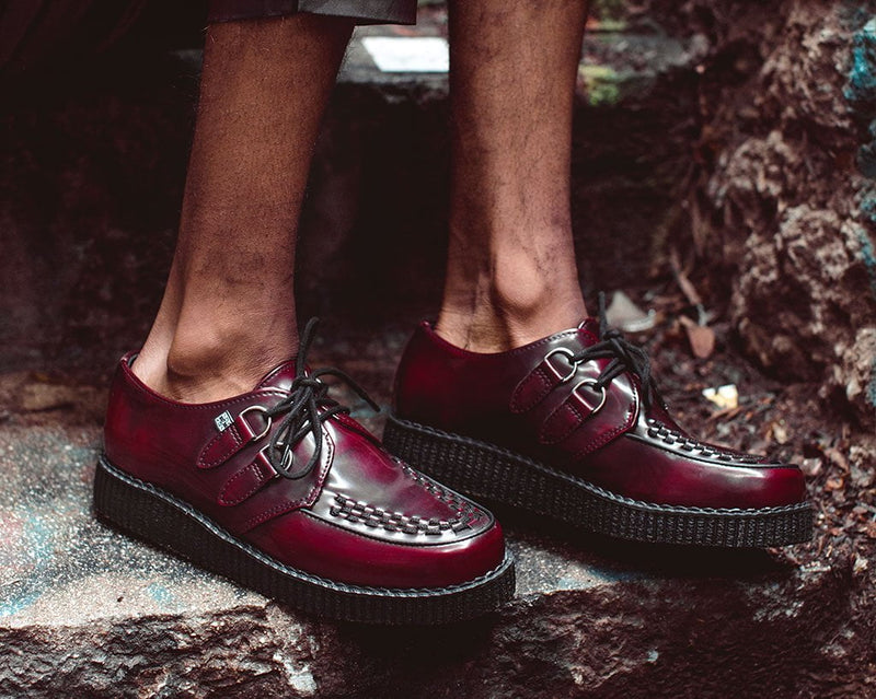 F9857 Burgundy Rub-Off TUKskin™ Viva Low Creeper
