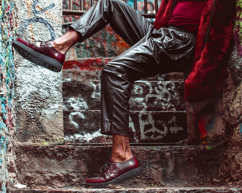 F9857 Burgundy Rub-Off TUKskin™ Viva Low Creeper