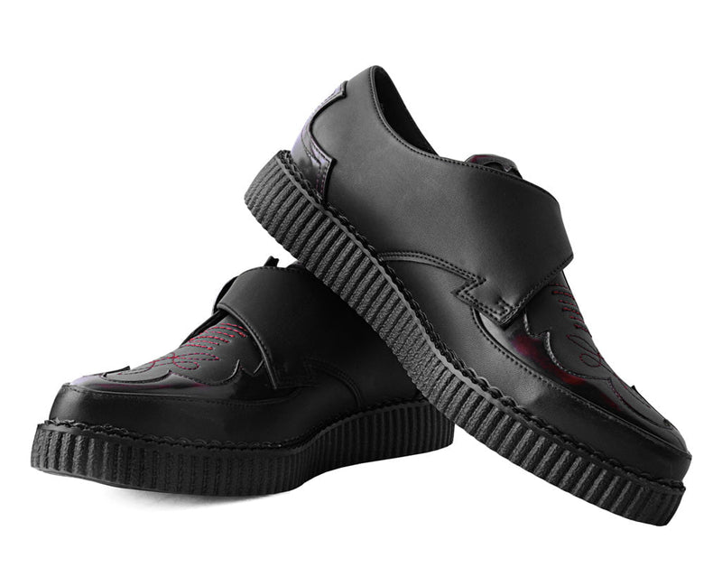 A3171 Burgundy Rub-Off Western Pointed Creeper
