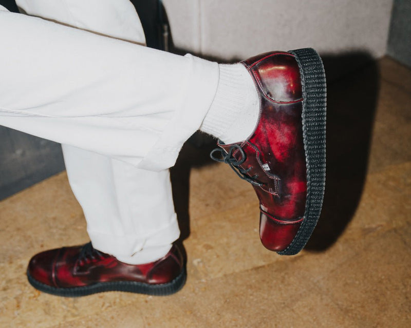 F3105 Burgundy TUKskin™ Toe Cap Viva Low Creeper