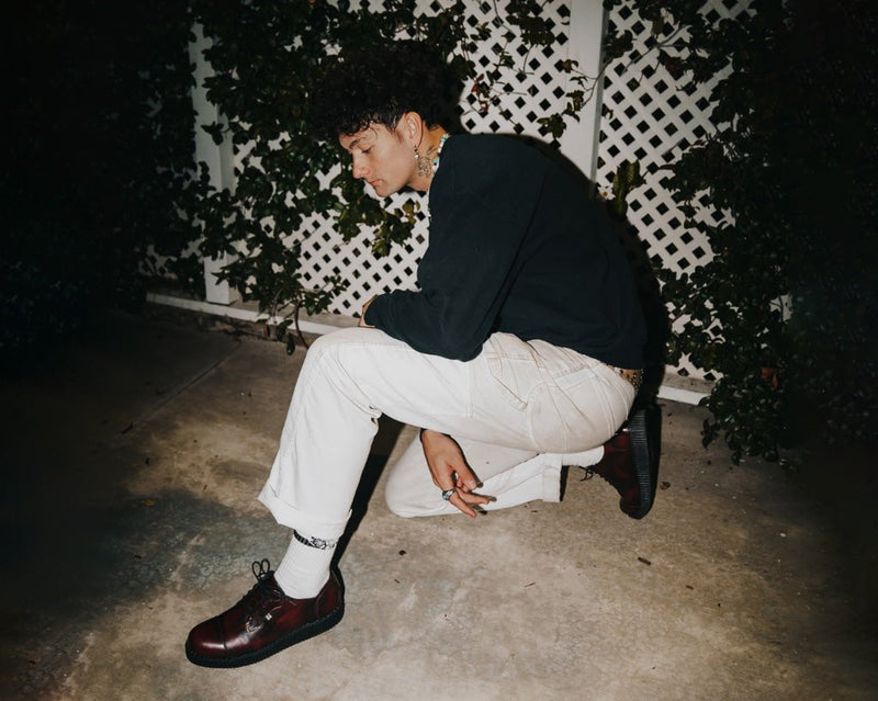 F3105 Burgundy TUKskin™ Toe Cap Viva Low Creeper