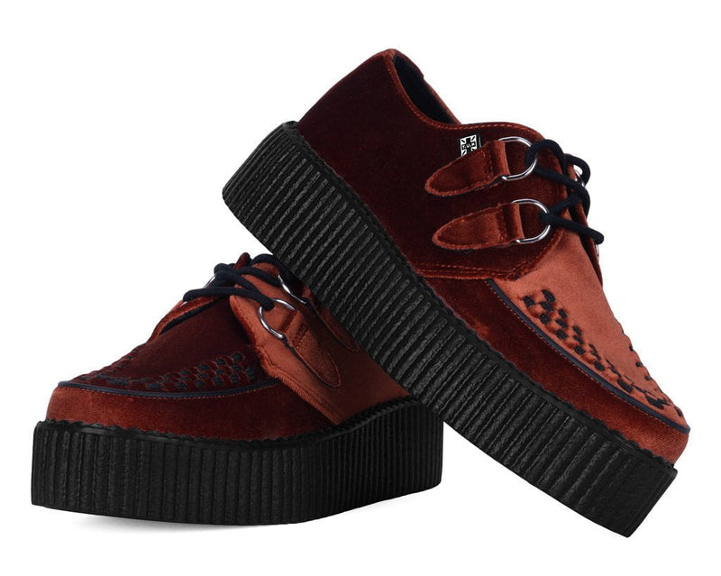 V3282 Burnt Orange Velvet Viva Mondo Creeper