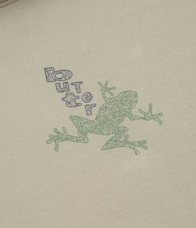 Butter Goods Croaker Hoodie in Taupe
