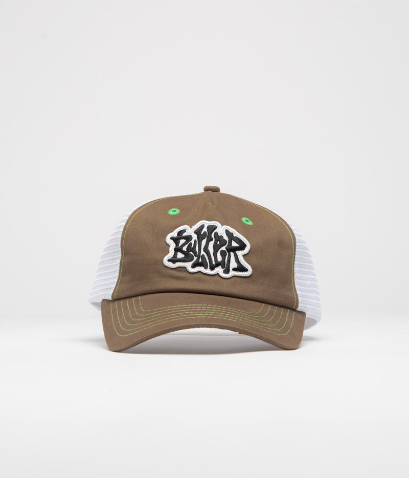 Butter Goods Melt Trucker Cap in Brown