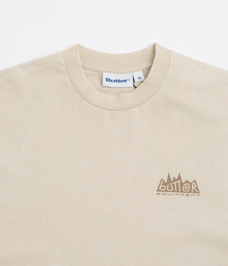 Butter Goods Mountain Equipment T-Shirt in Washed Ivory