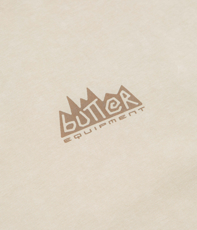 Butter Goods Mountain Equipment T-Shirt in Washed Ivory