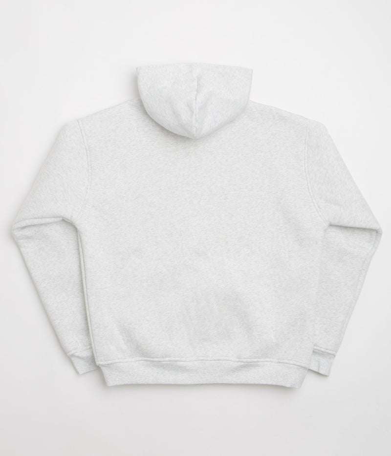 Butter Goods Pile Lined Zip-Thru Hoodie in Ash