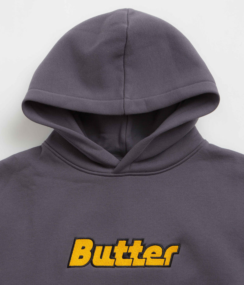 Butter Goods Transit Hoodie in Lead Blue