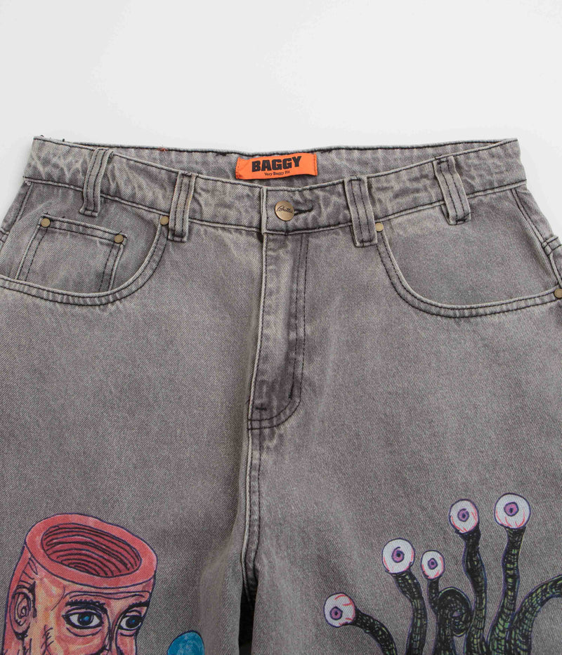 Butter Goods x Daniel Johnston Boxing Jeans in Washed Grey