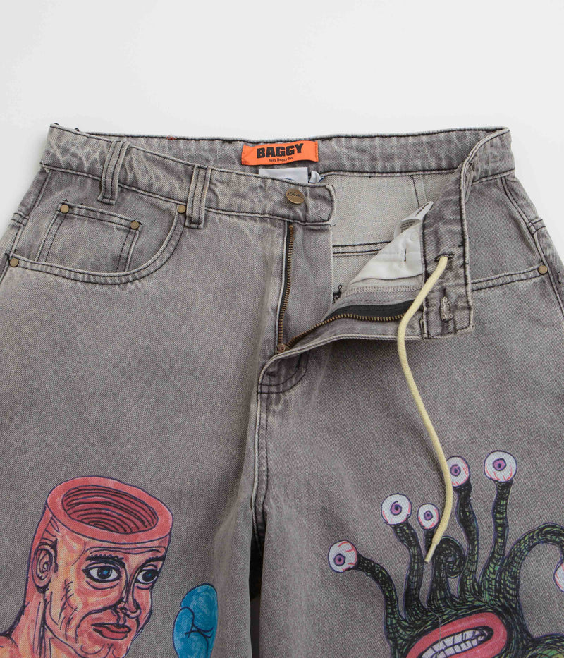 Butter Goods x Daniel Johnston Boxing Jeans in Washed Grey