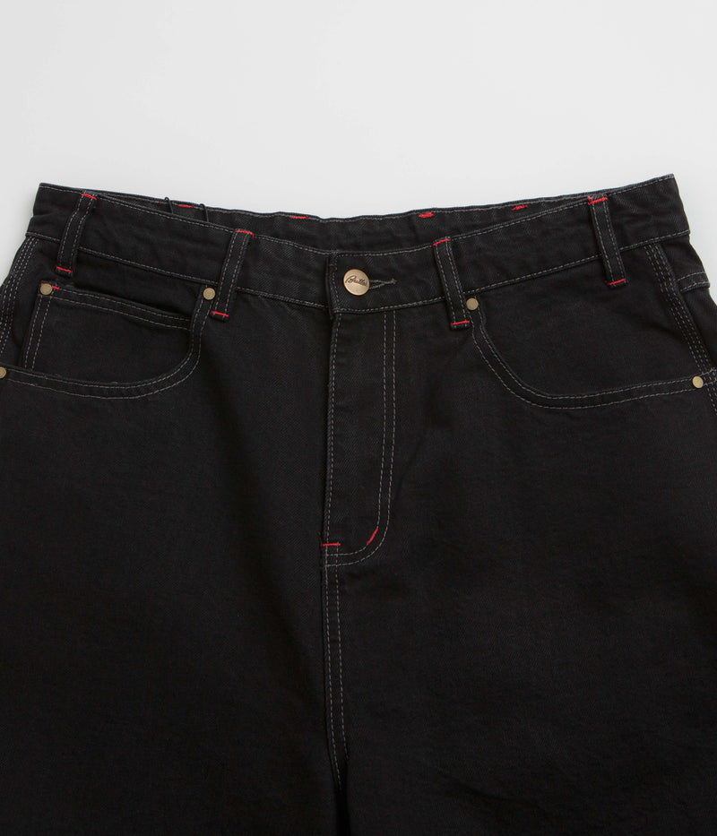 Butter Goods x Daniel Johnston Dragon Denim Shorts in Washed Black