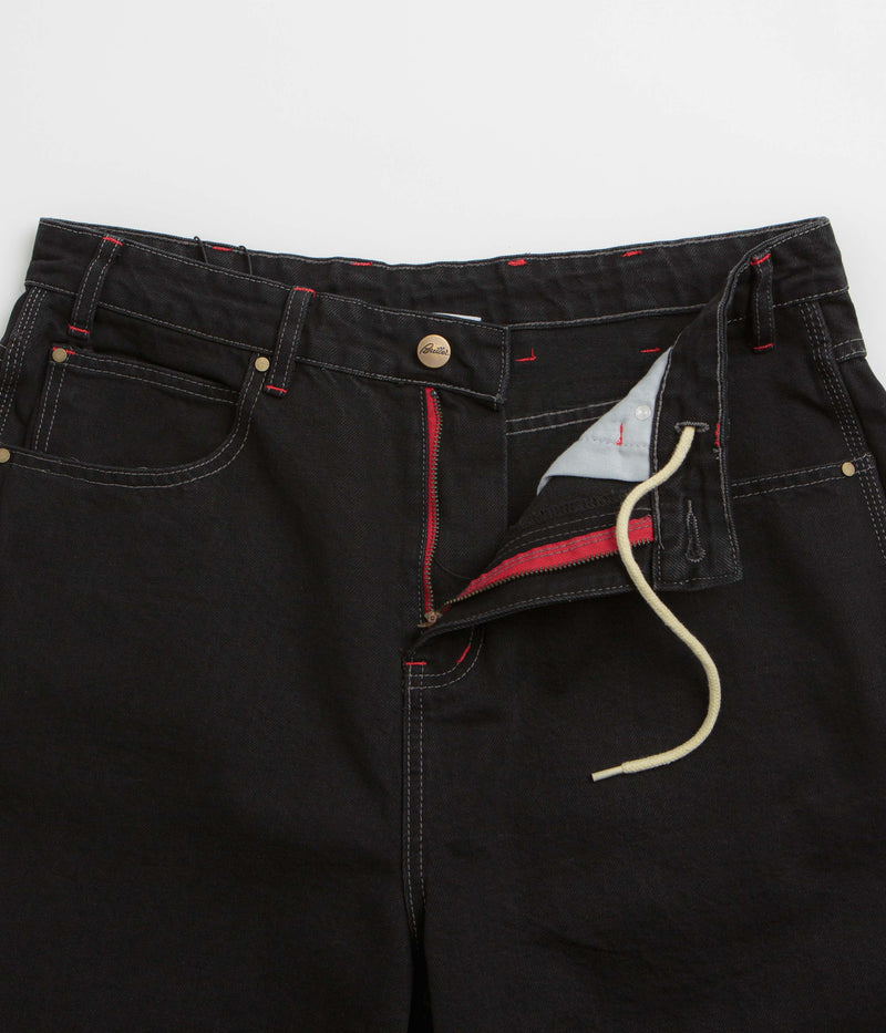 Butter Goods x Daniel Johnston Dragon Denim Shorts in Washed Black