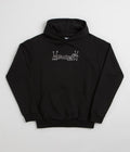 Butter Goods x Daniel Johnston Frog Logo Hoodie in Black