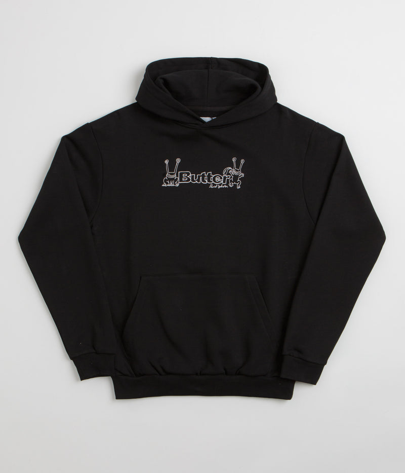 Butter Goods x Daniel Johnston Frog Logo Hoodie in Black