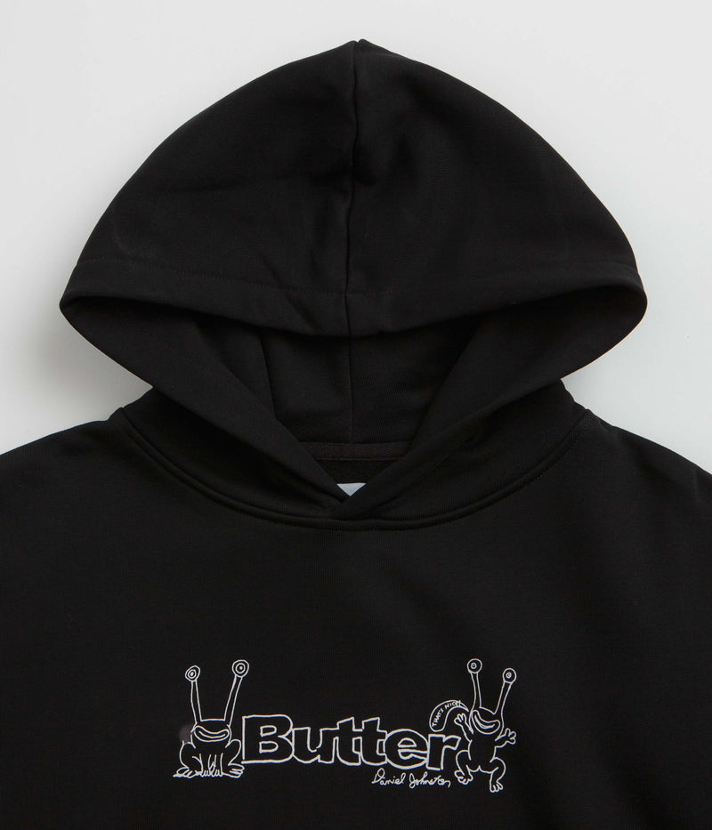 Butter Goods x Daniel Johnston Frog Logo Hoodie in Black