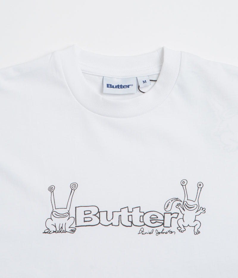 Butter Goods x Daniel Johnston Frog Logo T-Shirt in White