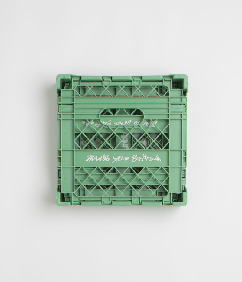 Butter Goods x Madlib Collapsible Record Crate in Sage