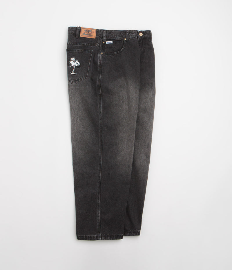 Butter Goods x Peanuts Spike Denim Jeans in Faded Black