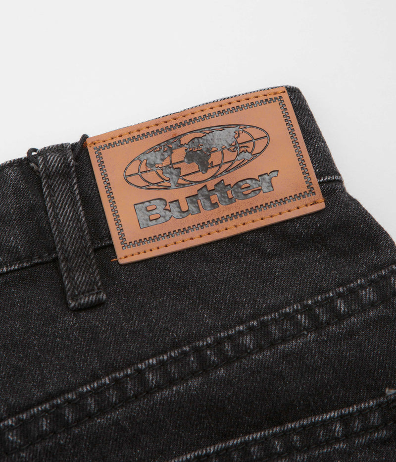Butter Goods x Peanuts Spike Denim Jeans in Faded Black