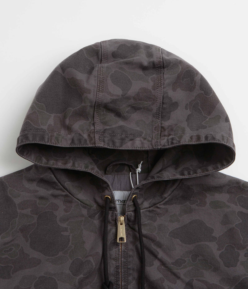 Carhartt Duck Active Jacket in Camo Duck and Green / Graphite