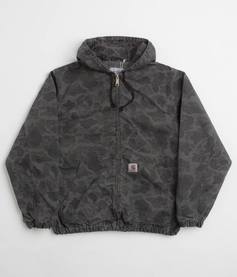 Carhartt Duck Active Jacket in Camo Duck and Green / Graphite