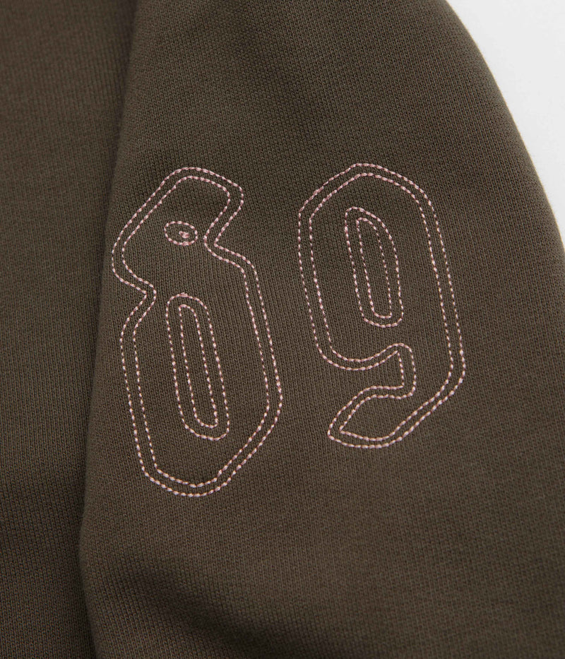 Carhartt Hackwork Hoodie in Vitola and Glassy Pink