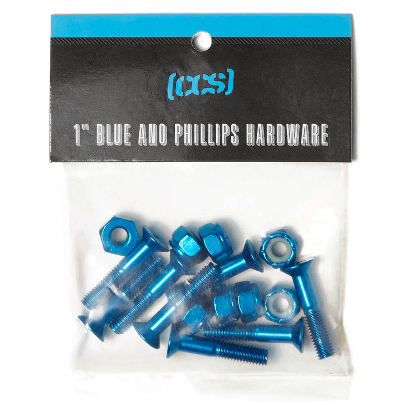CCS 1" Phillips Hardware - Anodized Blue