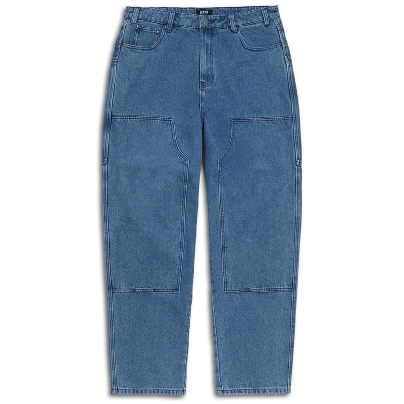 CCS 4x4 Reinforced Baggy Taper Denim Jeans - Medium Wash