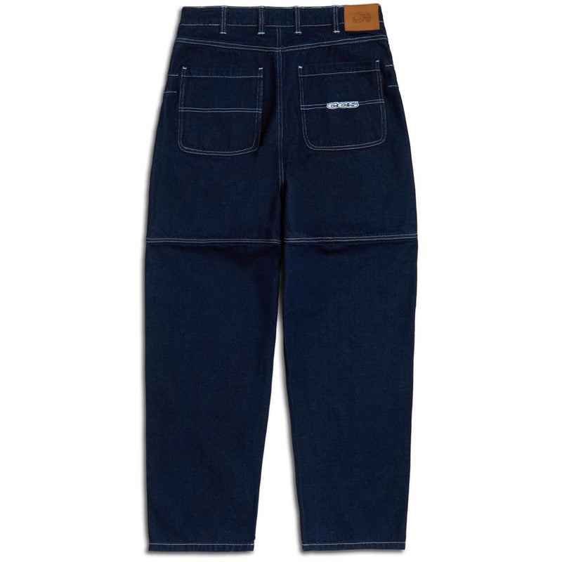 CCS 4x4 Reinforced Baggy Taper Denim Jeans - Overdyed Navy