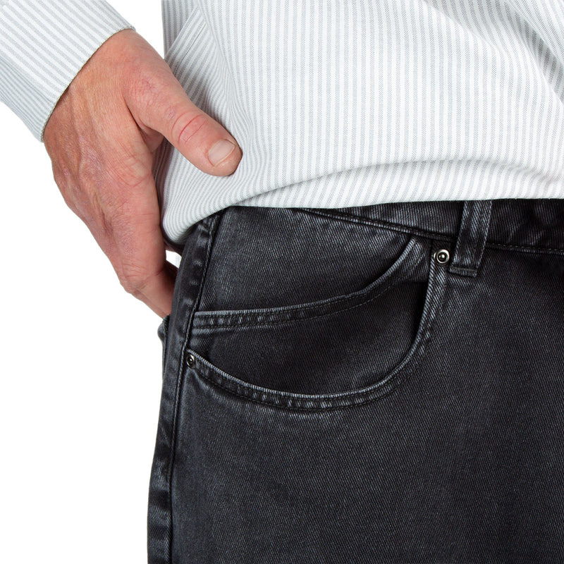 CCS Baggy Straight Denim Jeans - Acid Black