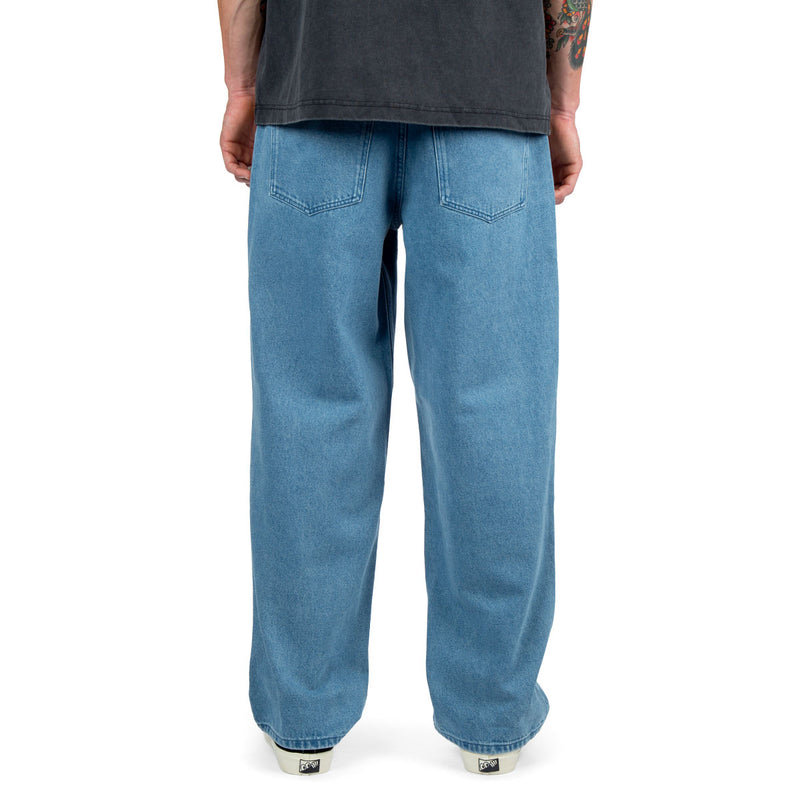 CCS Baggy Straight Denim Jeans - Rinsed Blue