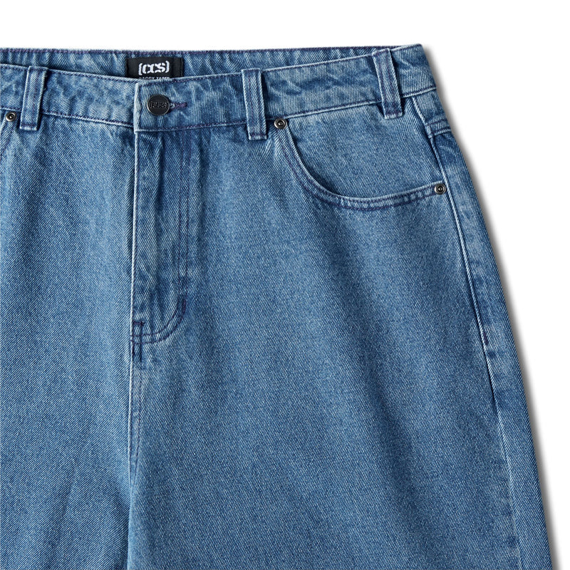 CCS Baggy Taper Denim Jeans - Medium Wash